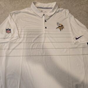 Minnesota Vikings - Nike Dri-Fit Men's White Polo Shirt with Team Logo XXL